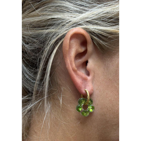 Pampille Verte paillette